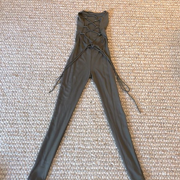 Fashion Nova Pants - Olive green jumpsuit
